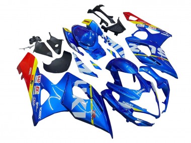 Suzuki GSXR 1000 Motorrad Verkleidung 2005-2006 - Blau Gelb Rot Weiss
