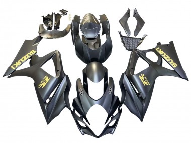 Suzuki GSXR 1000 Motorrad Verkleidung 2007-2008 - Matt Schwarz Gold Aufkleber