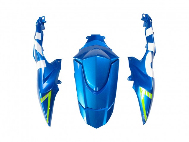 Suzuki GSXR 1000 Motorrad Verkleidung 2009-2016 - Hellblau Grun Motul 29 Ecstar