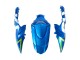 Suzuki GSXR 1000 Motorrad Verkleidung 2009-2016 - Hellblau Grun Motul 29 Ecstar