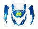 Suzuki GSXR 1000 Motorrad Verkleidung 2009-2016 - Hellblau Grun Motul 29 Ecstar
