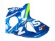 Suzuki GSXR 1000 Motorrad Verkleidung 2009-2016 - Hellblau Grun Motul 29 Ecstar