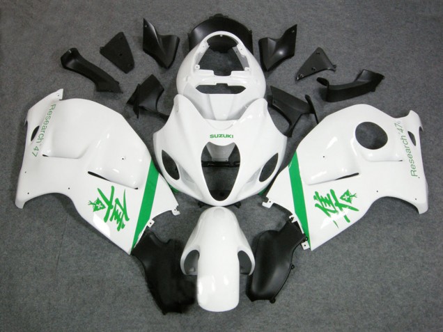 Suzuki GSXR 1300 Hayabusa Motorrad Verkleidung 1996-2007 - Weiss Grun