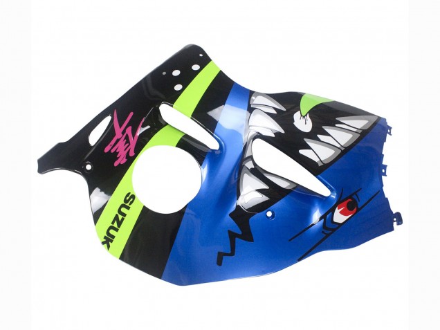 Suzuki GSXR 1300 Hayabusa Motorrad Verkleidung 1996-2007 - Blau Grun Hai 46