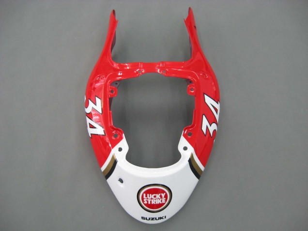 Suzuki GSXR 1300 Hayabusa Motorrad Verkleidung 1996-2007 - Weiss Rot Motul