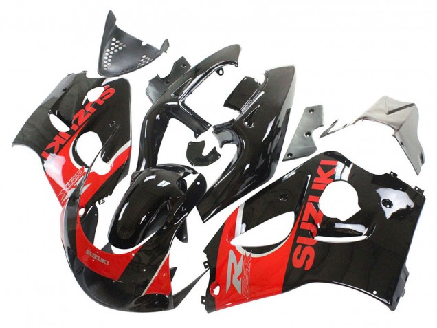 Suzuki GSXR 600 / GSXR 750 Motorrad Verkleidung 1996-2000 - Schwarz Rot