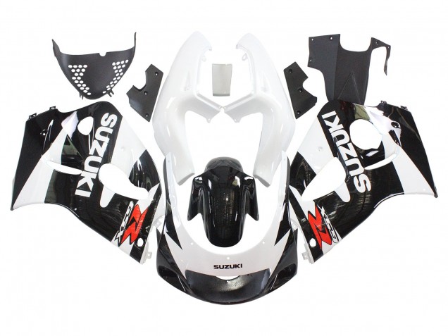Suzuki GSXR 600 / GSXR 750 Motorrad Verkleidung 1996-2000 - Schwarz Weiss