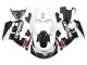 Suzuki GSXR 600 / GSXR 750 Motorrad Verkleidung 1996-2000 - Schwarz Weiss