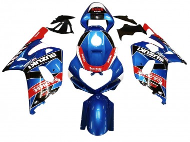 Suzuki GSXR 600 / GSXR 750 Motorrad Verkleidung 2001-2003 - Blau Rot Rennen