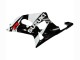 Suzuki GSXR 600 / GSXR 750 Motorrad Verkleidung 2001-2003 - Weiss Glanzendes Schwarz Rot