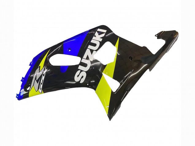 Suzuki GSXR 600 / GSXR 750 Motorrad Verkleidung 2001-2003 - Blau Gelb Glanzendes Schwarz