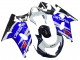 Suzuki GSXR 600 / GSXR 750 Motorrad Verkleidung 2001-2003 - Blau Weiss Glanzendes Schwarz Rot