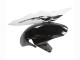 Suzuki GSXR 600 / GSXR 750 Motorrad Verkleidung 2004-2005 - Weiss Schwarz