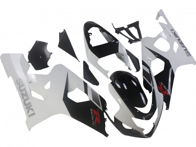Suzuki GSXR 600 / GSXR 750 Motorrad Verkleidung 2004-2005 - Weiss Schwarz Rot