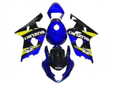 Suzuki GSXR 600 / GSXR 750 Motorrad Verkleidung 2004-2005 - Blau Gelb Schwarz