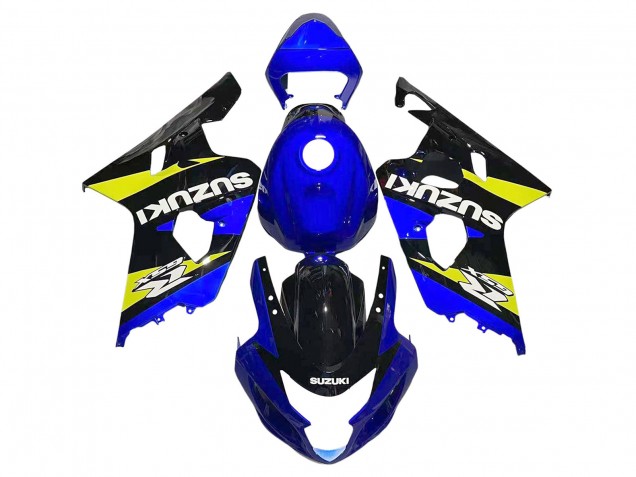 Suzuki GSXR 600 / GSXR 750 Motorrad Verkleidung 2004-2005 - Blau Gelb Schwarz