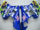 Suzuki GSXR 600 / GSXR 750 Motorrad Verkleidung 2004-2005 - Blau Weiss Gelb Grun Telefonica Motul MoviStar