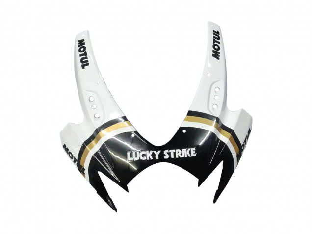 Suzuki GSXR 600 / GSXR 750 Motorrad Verkleidung 2006-2007 - Weiss Schwarz Lucky Strike Motul