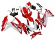 Suzuki GSXR 600 / GSXR 750 Motorrad Verkleidung 2008-2010 - Weiss Rot Schwarz