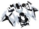 Suzuki GSXR 600 / GSXR 750 Motorrad Verkleidung 2008-2010 - Weiss Schwarz