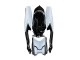 Suzuki GSXR 600 / GSXR 750 Motorrad Verkleidung 2008-2010 - Weiss Schwarz