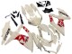 Suzuki GSXR 600 / GSXR 750 Motorrad Verkleidung 2008-2010 - Creme Weiss Rot Schwarz