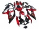 Suzuki GSXR 600 / GSXR 750 Motorrad Verkleidung 2008-2010 - Rot Glanzendes Schwarz