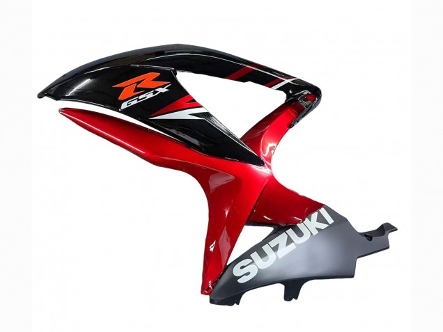 Suzuki GSXR 600 / GSXR 750 Motorrad Verkleidung 2008-2010 - Rot Glanzendes Schwarz