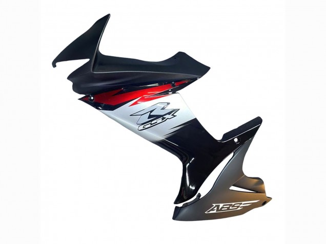 Suzuki GSXR 600 / GSXR 750 Motorrad Verkleidung 2011-2024 - Glanzendes Schwarz Geschmiedet Carbonfaser Silber Rot