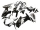Suzuki GSXR 600 / GSXR 750 Motorrad Verkleidung 2011-2024 - Glanzendes Schwarz Silber
