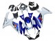 Suzuki GSXR 600 / GSXR 750 Motorrad Verkleidung 2011-2024 - Weiss Blau Rot