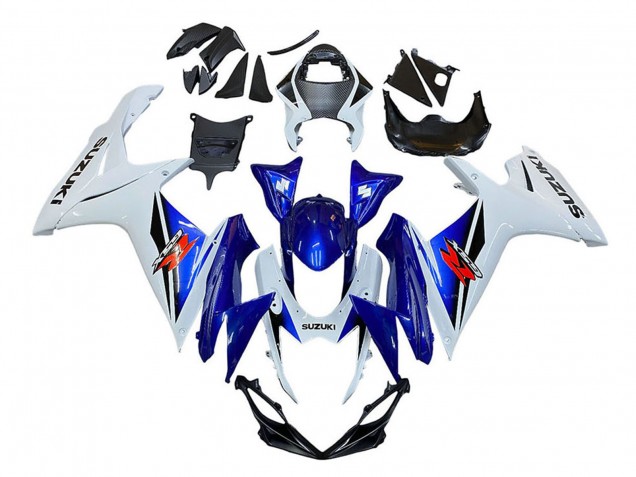 Suzuki GSXR 600 / GSXR 750 Motorrad Verkleidung 2011-2024 - Weiss Blau Rot