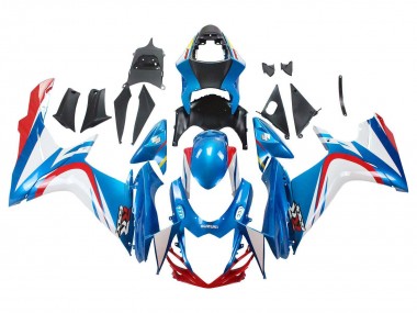Suzuki GSXR 600 / GSXR 750 Motorrad Verkleidung 2011-2024 - Blau Weiss Rot