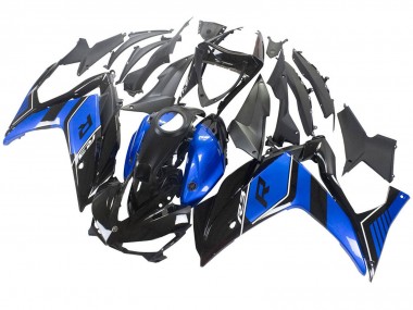 Yamaha YZF R3/R25 Motorrad Verkleidung 2015-2018 - Blau Glanzendes Schwarz