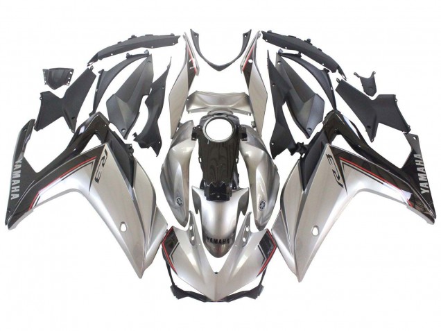Yamaha YZF R3/R25 Motorrad Verkleidung 2015-2018 - Silber Schwarz