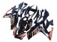 Yamaha YZF R3/R25 Motorrad Verkleidung 2015-2018 - Blau Orange Silber Yamalube