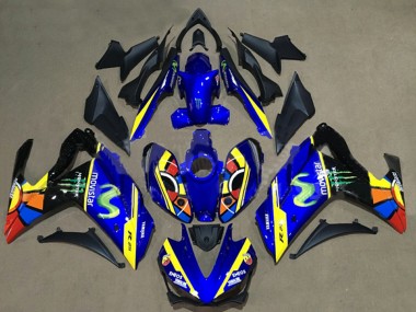 Yamaha YZF R3/R25 Motorrad Verkleidung 2015-2018 - Blau Gelb Rot Schwarz Grun Monster