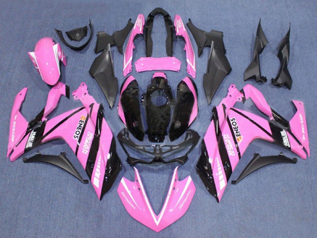 Yamaha YZF R3/R25 Motorrad Verkleidung 2015-2018 - Rosa Schwarz Yamalube ENEOS
