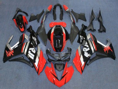 Yamaha YZF R3/R25 Motorrad Verkleidung 2015-2018 - Rot Silber Glanzendes Schwarz