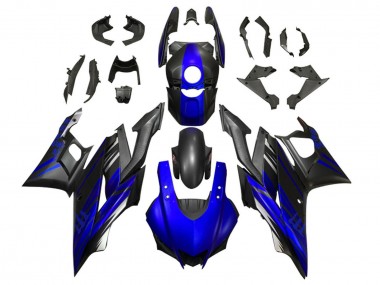 Yamaha YZF R3/R25 Motorrad Verkleidung 2019-2021 - Blau Matt Schwarz