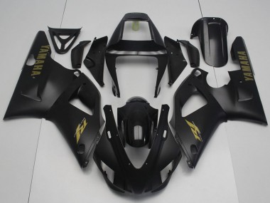 Yamaha YZF R1 Motorrad Verkleidung 1998-1999 - Glanzendes Schwarz Matt Schwarz Gold