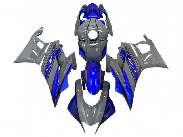 Yamaha YZF R3/R25 Motorrad Verkleidung 2019-2021 - Grau Blau Schwarz