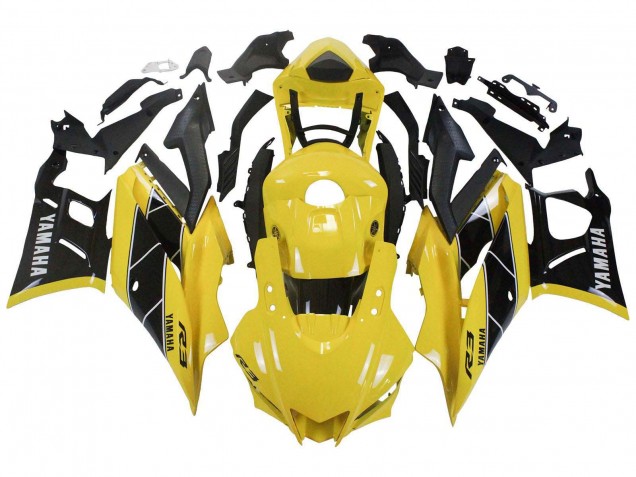 Yamaha YZF R3/R25 Motorrad Verkleidung 2019-2021 - Gelb Schwarz