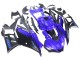 Yamaha YZF R3/R25 Motorrad Verkleidung 2022-2024 - Blau Matt Schwarz