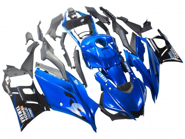 Yamaha YZF R3/R25 Motorrad Verkleidung 2022-2024 - Blau Schwarz ENEOS