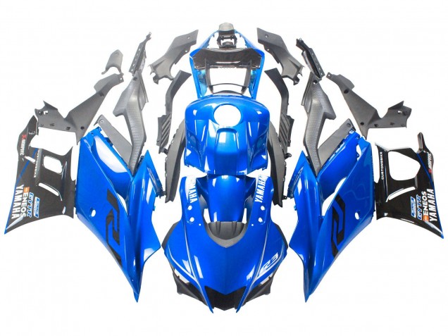 Yamaha YZF R3/R25 Motorrad Verkleidung 2022-2024 - Blau Schwarz ENEOS