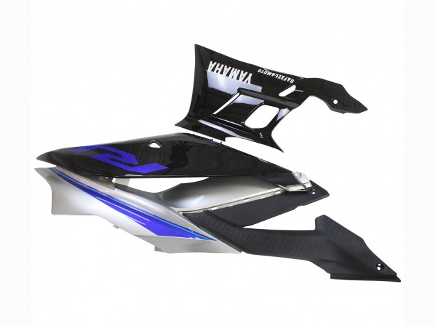 Yamaha YZF R3/R25 Motorrad Verkleidung 2022-2024 - Silber Blau Glanzendes Schwarz