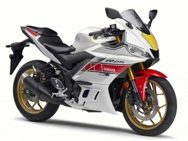 Yamaha YZF R3/R25 Motorrad Verkleidung 2022-2024 - Weiss Rot Schwarz