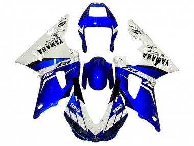 Yamaha YZF 1000 R1 Motorrad Verkleidung 1998-1999 - Weiss Blau Schwarz