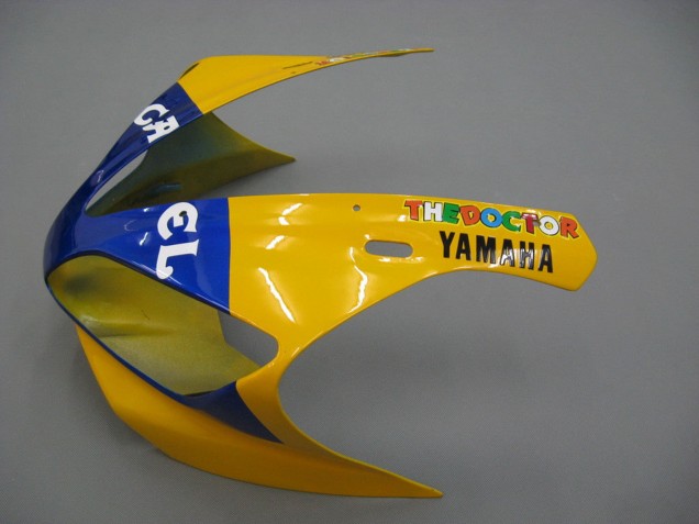 Yamaha YZF 1000 R1 Motorrad Verkleidung 2000-2001 - Weiss Gelb Blau Motul Kamel